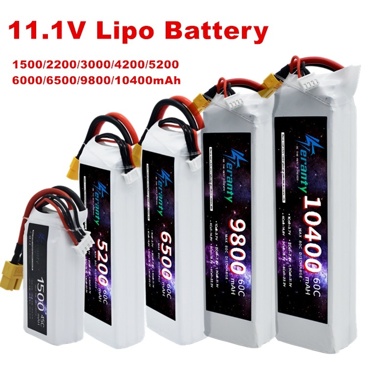 Drone Battery 4S - 3S 11.1V Lipo Batterij Deans XT60