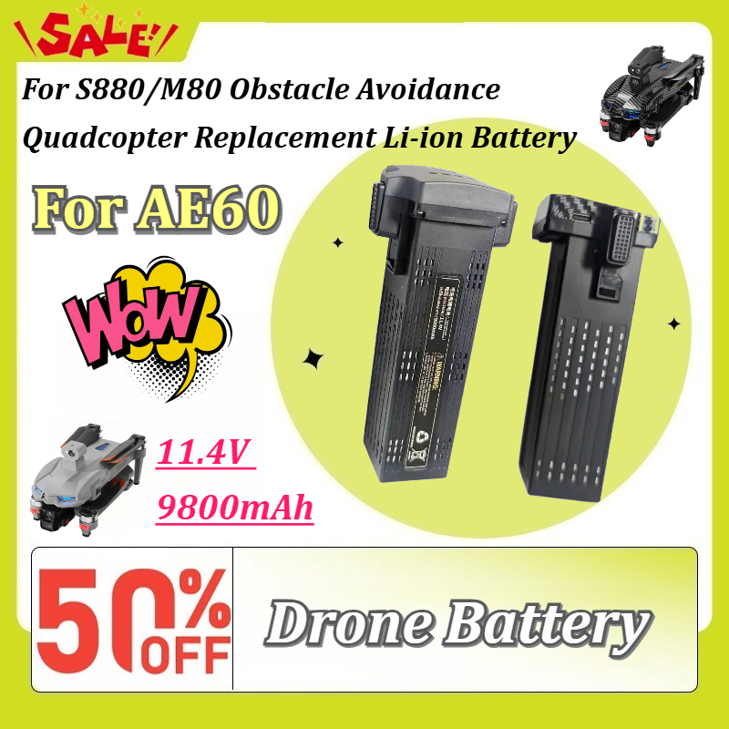 Drone Battery Li-Ion - Nieuwe 11.4V 9800mAh Oplaadbare Drone Batterij