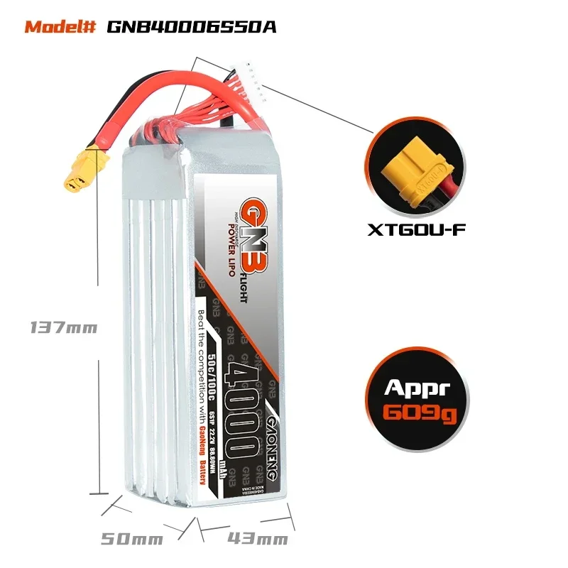 GAONENG GNB 4000mAh 6S 50C 100 - Drone Battery 4S recensie en prijs
